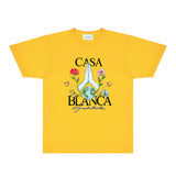 Casablanca T Shirts Fashion Print Street
