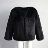 Women Fur Jacket Fashion Plush Coat