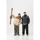 Unisex Coat Cold Protection Thermal Cotton-Padded Clothes Thick Loose