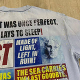 First Row T Shirts LOST UTOPIA RUINS DREAM CROPPED TEE American tide brand white ink direct injection high quality hot drill