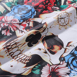 Godspeed T Shirts Skull Rose Clock Plate Double Yarn Cotton Casual Short Sleeve Men and Women