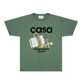 Casablanca T Shirts Fashion Print Street