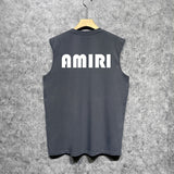 Amiri tank top cashew flower large simple logo printing