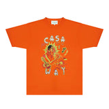 Casablanca T Shirts Fashion Print Street