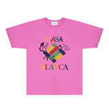 Casablanca T Shirts Fashion Print Street