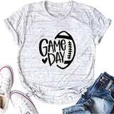 Game Day Football Shirt Women Football Season T shirt Short