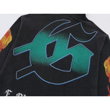 Godspeed Hoodie Spring and Autumn GOD Skull Letter Pattern Printed Hooded Sweater