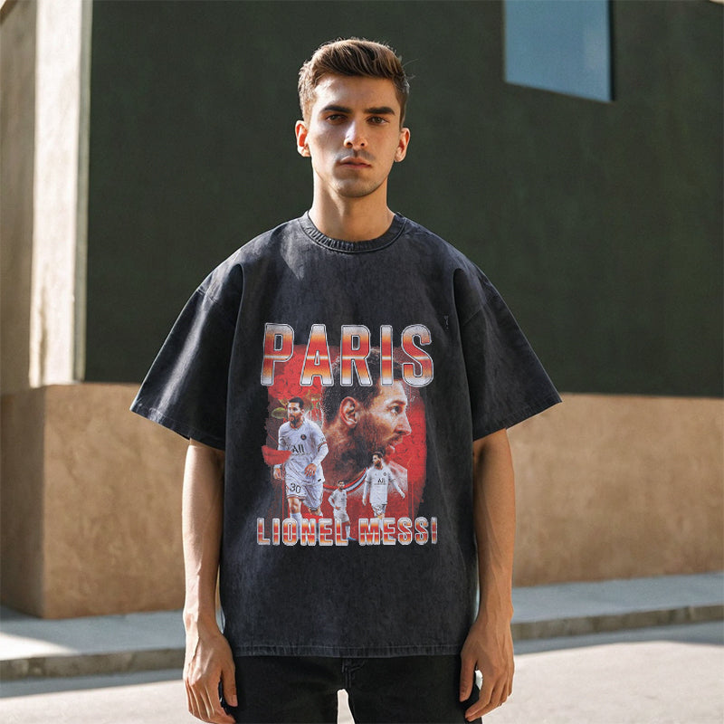 Mens Vintage T Shirt Old Short Sleeve T-Shirt Men