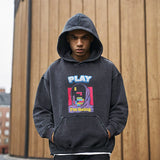 Mens Vintage Hoodie Printed Hoodie
