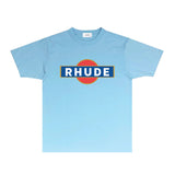 Rhude T Shirts Printed Trendy Pure Cotton