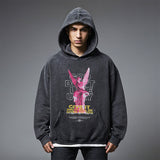 Mens Vintage Hoodie print hooded sweater for men and women autumn