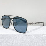 CHH Chrome Hearts Glasses Japanese large frame pure titanium engraved pattern myopia glasses frame