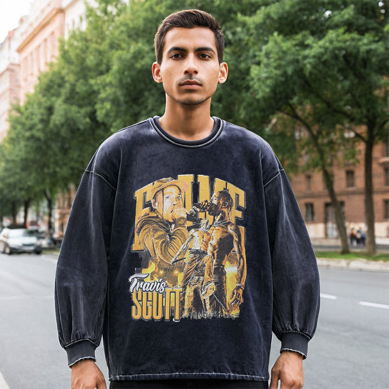 Mens Vintage Long Sleeve Shirt