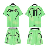 Hellstar T-Shirt And Shorts Two-Piece Set