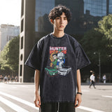 Mens Vintage T Shirt Butterfly Print Neckline Short Sleeve