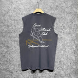 Amiri tank top billiards sketch printing