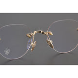 CHH Chrome Hearts Glasses Frameless Pure Titanium Glasses Frame Personalized Business