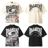 Hellstar T Shirt Vintage Abyss Eye vin Loose Short Sleeve Casual T-Shirt