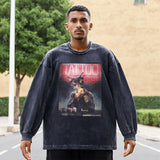 Mens Vintage Long Sleeve Shirt Long Sleeve T-Shirt Men's Cotton