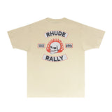 Rhude T Shirts Printed Trendy Pure Cotton