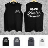 Amiri tank top hollywood club printing