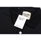 Gallery Dept T-Shirt Alphabet Slogan Lapel Short Sleeve Polo Shirt