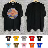 Rhude T Shirts Printed Trendy Pure Cotton