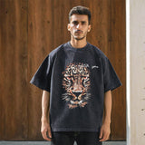 Mens Vintage T Shirt Short Sleeve T-Shirt Men Casual