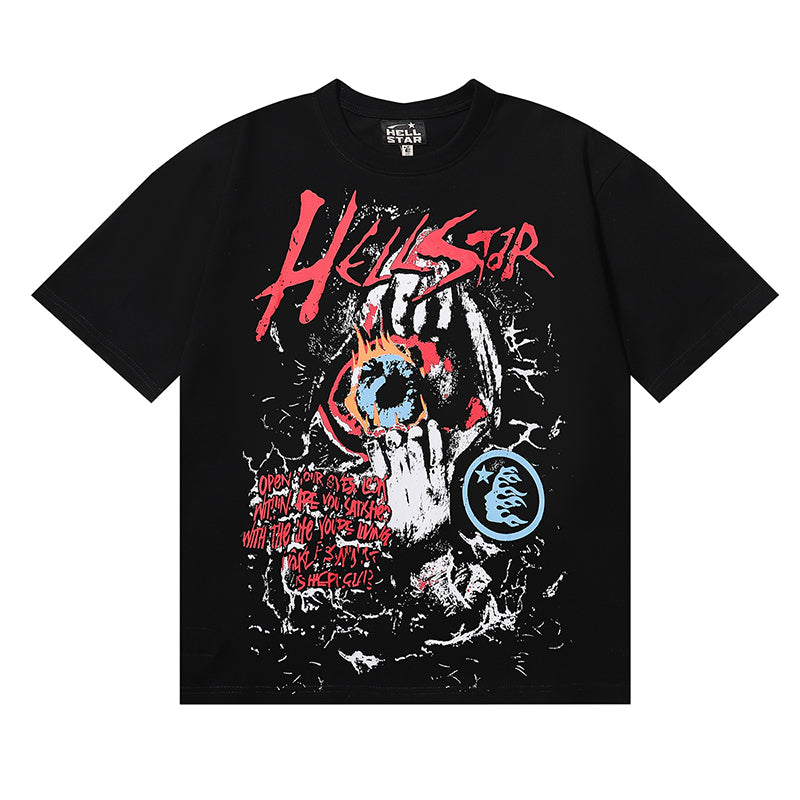 Hellstar T Shirts Retro abstract print