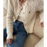 Ralph Lauren Knitted sweaters RL Ralph Lauren Pony Sweater Cardigan Casual Knitted Sweater Loose