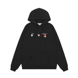 OFF WHITE Hoodie Trendy Street Style Personalized Cotton