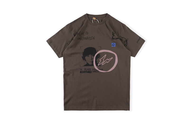 Cpfm T Shirt Letter Print Men's and Women's round Neck Short Sleeve T-shirt