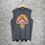 Amiri tank top oil painting girl printing