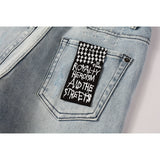 KSUBI Jeans Men's Straight High Street Pants