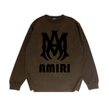 Amiri Long Sleeved Shirt Printed Trendy Pure Cotton