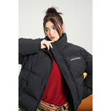 Unisex Coat Thickened Coat Couple Warm Cotton-Padded Coat