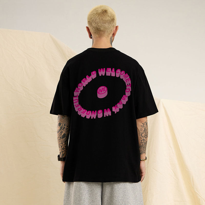 Men T-shirt Casual Laid-Back Style All-Match