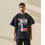 Mens Vintage T Shirt Old Short Sleeve T-Shirt Men