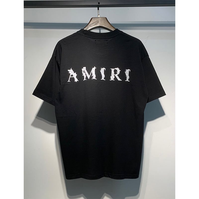 Amiri T Shirts Fashion Print Couple High Street