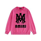 Amiri Distressed Sweatshirt Printed Trendy Pure Cotton