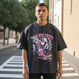 Mens Vintage T Shirt Cartoon Print Men and Women