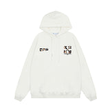 OFF WHITE Hoodie Trendy Street Style Personalized Cotton