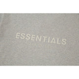 Fog Essentials T Shirts Spring/Summer FOG Season 9 Double Line Plastic Letter V-Neck Short Sleeves