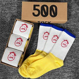 Men's socks - european and american streetwear brand boxed aj athletic socks - m crew socks - graffiti barbed wire trendy socks - travis scott collaboration