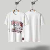 Travis Scott T Shirts x Mitchell x Ness Northeastern Huskies Hand-Deawn Short Sleeve