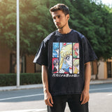 Mens Vintage T Shirt Short Sleeve T-Shirt Men's Top