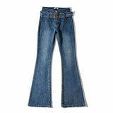 Women Jeans Hot Girl Bell-Bottom Pants Retro