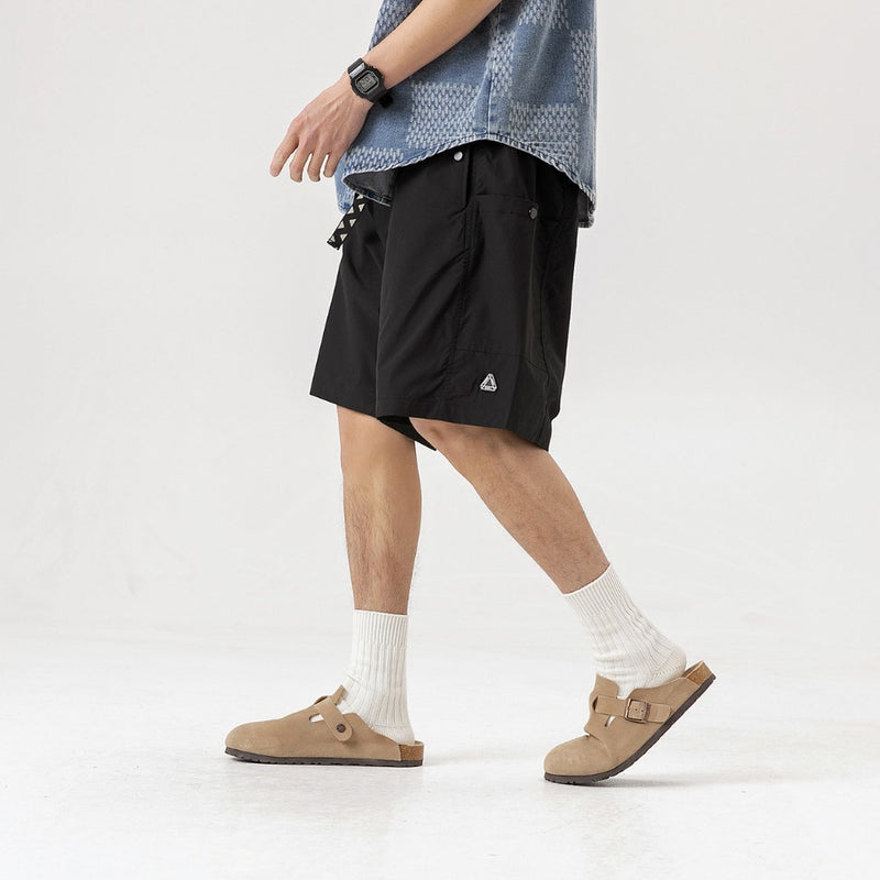 Unisex Shorts Retro Workwear Shorts Loose Casual
