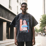 Mens Vintage T-Shirt Printed Short Sleeve T-Shirt