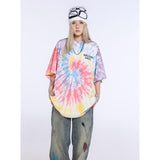 Unisex T-Shirts GALLERY DEPT Tie-dye Fashion Loose Tee